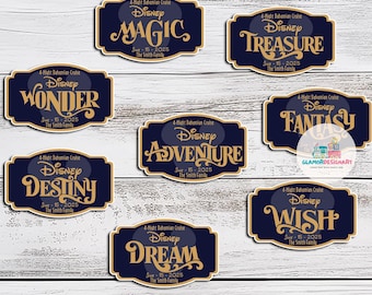 Personalized  Cruise Door Magnet  Cruise Plaque Personalised Magnet Ship Name Door Magnet  Cruise Magnet  Magic Wish