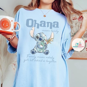 Ohana T-Shirt, Disney Stitch T-Shirt, Stitch Shirt, Disney Stitch Ohana Shirts, Hawaii Shirt Ohana Means Family Shirts, Stitch Family Shirts