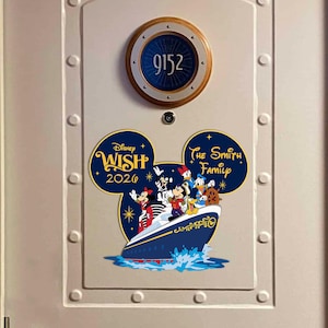 Imán para puerta de crucero de Disney Imán de crucero personalizado para crucero Imán para puerta de crucero Imán de Disney wish DCL Imán de crucero de Disney imagen 3