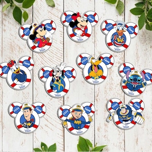 Disney Cruise Ship Family Magnet Personalized Cruise Magnet Disney cruise line magnet Disney wish magnet Cruise door magnet Disney Dream afbeelding 3