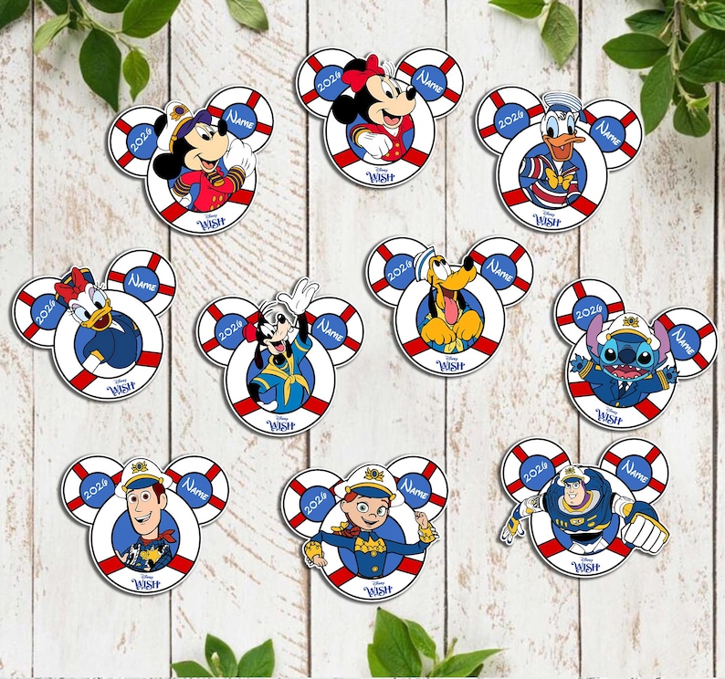 Disney Cruise Ship Family Magnet Personalized Cruise Magnet Disney cruise line magnet Disney wish magnet Cruise door magnet Disney Dream afbeelding 3