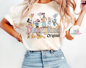 Vintage Disneyland Resort Comfort Colors Shirt, Retro Disneyland Parks Shirt, Magic Kingdom Shirt, Disneyworld Shirts, Disney Family Shirts