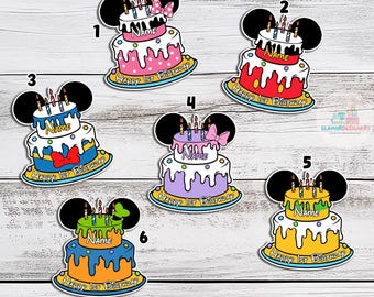 Custom Name  Magnet, Mickey & Friends Family Matching Magnets,  Birthday Cruise Magnet,  Family Cruise Ship Stateroom Door