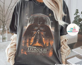 Vintage Revenge of the Sith 20th Shirt, Anakin Skywalker Shirt, Darth Vader Tee, Jedi TShirt Starwars Episode III Revenge of The Sith Tee
