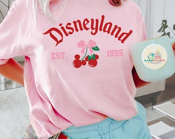 land Coquette Shirt Cherry Mickey Bow Coquette Bows  Shirt Valentines Day Gifts, Gift For Her Comfort Colors  Coquette