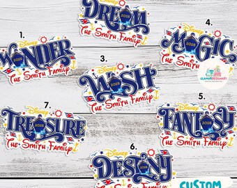 Personalized Door Magnet  Cruise Door Magnet  wish magnet DCL Magnet  Cruise Line 2025 Magnet  Dream Stateroom Door