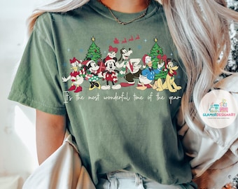 Vintage  Christmas Shirt, Mickey and Friends Christmas Shirt  Christmas Family Shirts  Holiday Shirt  Xmas Shirt