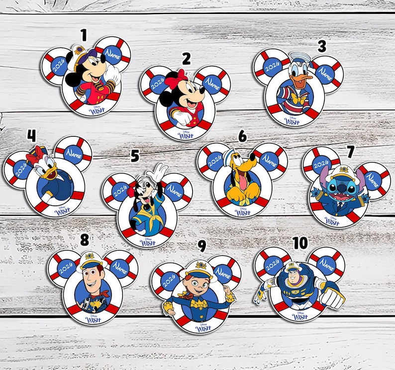 Disney Cruise Ship Family Magnet Personalized Cruise Magnet Disney cruise line magnet Disney wish magnet Cruise door magnet Disney Dream afbeelding 1