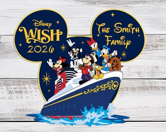 Disney Cruise Door Magnet Personalized Cruise Magnet for Cruise Ship Magnet Cruise Door Magnet Disney wish DCL Magnet Disney Cruise Magnet