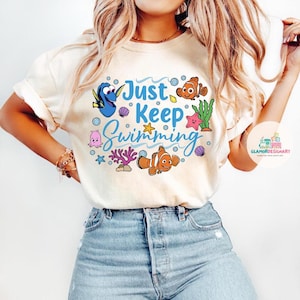 Finding Nemo T-Shirt Shirt Just Keep Swimming Shirt Walt World Shirt Swimming Shirt Shirt WDW Shirt Finding Dory image 1