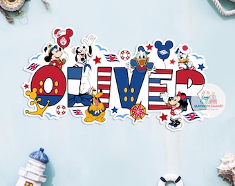 Personalized  Cruise Door Magnet Mickey and Minnie | Custom Name  Cruise Magnet Sign Cruise Door Decor |  Cruise Gift