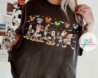 Comfort Colors Mickey and Friends Halloween Shirt, Mickey's Not So Scary 2025 T-shirt,  Halloween Gift Shirt, Halloween group shirts