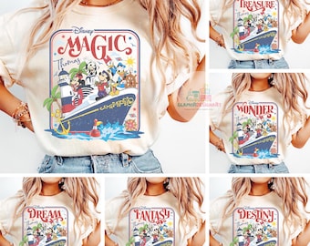 Personalized  Cruise Line 2026 Shirt, Mickey & Friends Family Cruise Trip Tee, Let's Cruise,  Wish Dream Magic Wonder Fantasy