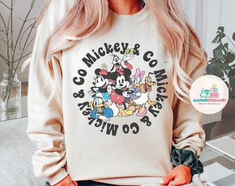 Vintage Mickey & Co 1928 Comfort Colors Shirt, Mickey And Friends Shirt, Vintage  Shirt, world Shirts,  Family Shirts