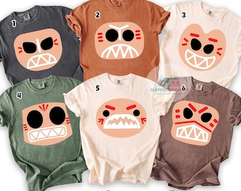 Chemise costume Kakamora, T-shirt costume film Les antagonistes de Moana, chemise voyage Halloween Disney, costume d'Halloween pour groupe familial