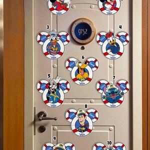 Disney Cruise Ship Family Magnet Personalized Cruise Magnet Disney cruise line magnet Disney wish magnet Cruise door magnet Disney Dream afbeelding 2