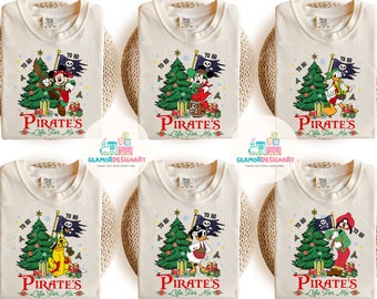 Disney Pirates Christmas shirt, Mickey Yo Ho A Pirates life for me Shirt, Disney Cruise family Group matching shirts Disney Christmas Shirt