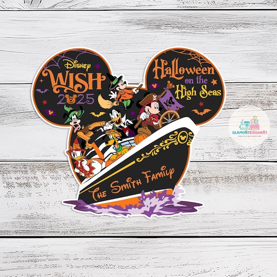 Cruise Halloween Magnet Halloween on the High Seas 2025 Magnet