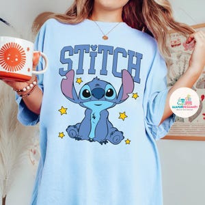 Stitch Shirt, Lilo And Stitch Shirt, Lilo Sweatshirt, Disney Cartoon Shirt, Disneyland Stitch Tee Comfort Colors Magic Kingdom Shirt
