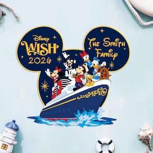 Imán para puerta de crucero de Disney Imán de crucero personalizado para crucero Imán para puerta de crucero Imán de Disney wish DCL Imán de crucero de Disney imagen 2