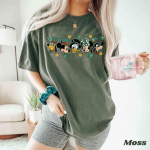 Disney St. Patrick&#39;s Day Shirt, Mickey and Friends St Patricks Shirt, Mickey St Patrick&#39;s Day Shirt, Matching Family Shirts Comfort Colors