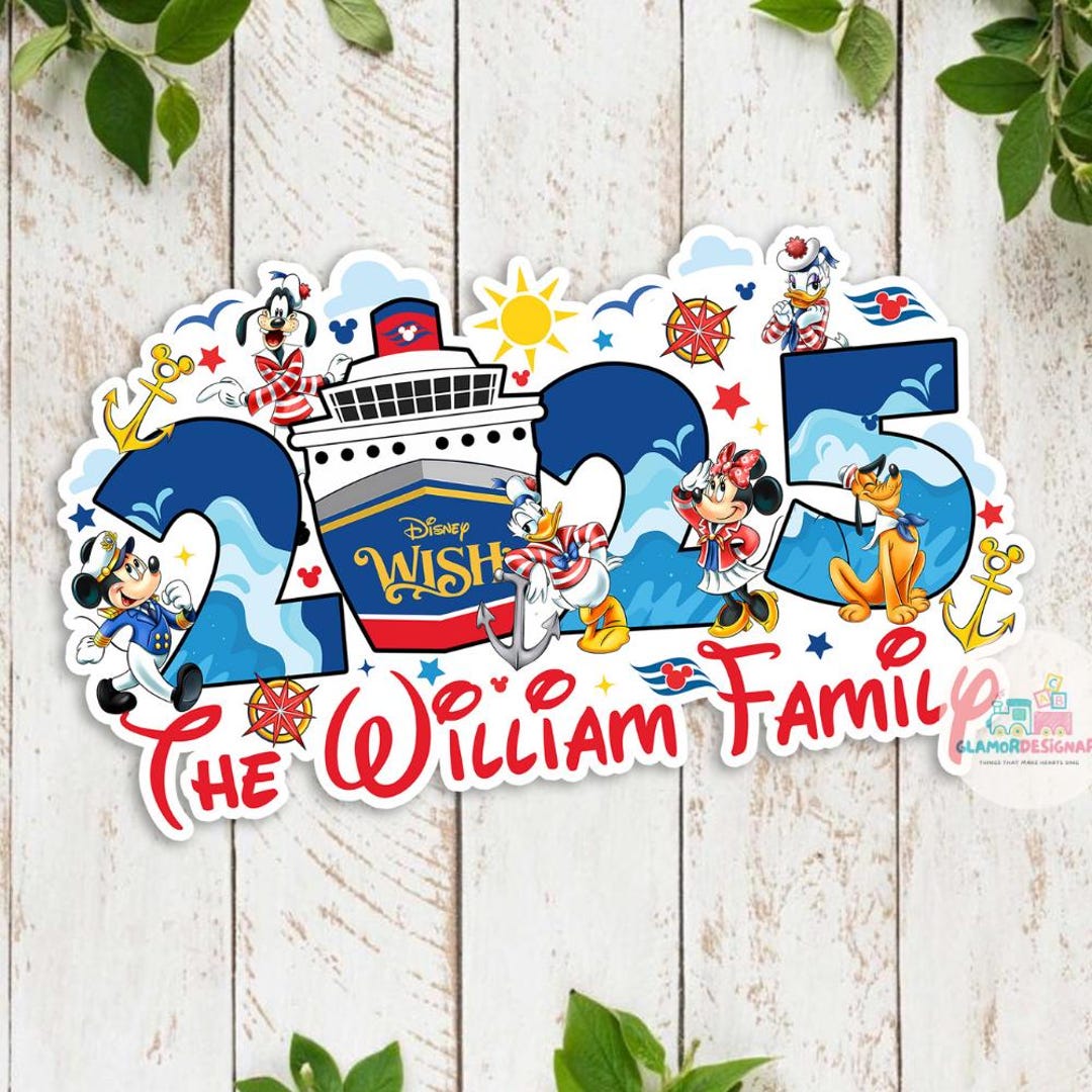 Custom Family &amp; Cruise Ship Name Disney Cruise Line Magnet, Mickey and ...