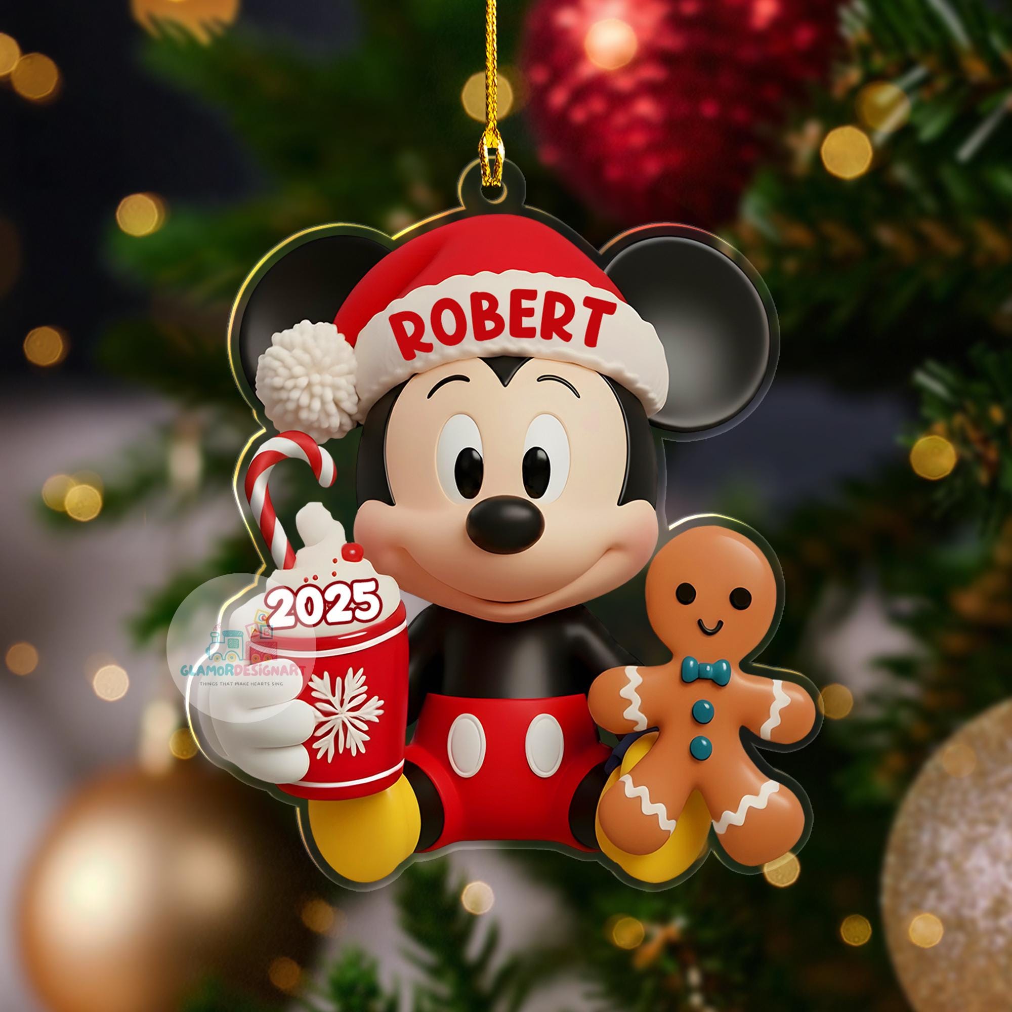 Discover Personalized Mickey Ornament, Disney Mickey Mouse Ornament, Disney Keepsake Ornament, Mickey Christmas Ornament Disneyworld Gifts