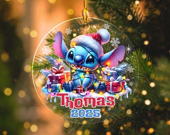 Custom Name Moana Ornament, Christmas 2024 Ornament,  Christmas Gift, Hei Hei Pua Maui Tamatoa, Baby Moana Xmas Ornament Gift