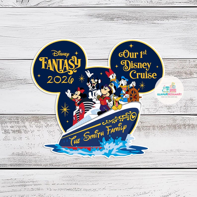 Our 1st Cruise Ship Family Magnet Personalized 1st Cruise Magnet for Cruise Ship Magnet Cruise Door Magnet wish magnet image 1