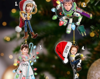 Personalized Toy Story Christmas Ornament, Toy Story Ornament, Buzz Lightyear Ornament, Christmas Ornament, Kids Christmas Gift 2024