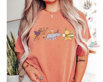 Retro Winnie The Pooh And Friends Shirt,  Pooh Shirt, Pooh Bear Shirt, Winnie The Pooh Shirt,  Family Shirt Comfort Colors