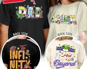 Custom Name Toy Story Family Matching Comfort Colors Shirt, Disney Mom Dad T-shirt, Personalized Gift Disneyland Trip, Disney Birthday Shirt