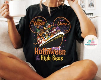 Halloween On The High Seas Shirt,  Mickey And Friends Halloween Shirt, Mickey & Co Cruise Halloween Shirt, Spooky Season Cruise Shirt