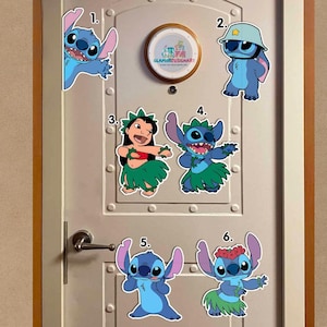 Personalized Disney Stitch Cruise Magnet, Lilo & Stitch Summer Magnets, Stitch Ohana Family Cruise Ship Stateroom Door, Disney Summer Magnet