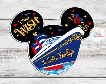 Our 1st  Cruise Ship Family Magnet Personalized 1st Cruise Magnet for Cruise Ship Magnet Cruise Door Magnet  wish magnet