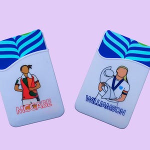 Women&#39;s Football Phone Wallet  Katie McCabe | Leah Williamson | EUROS 2025 | WSL Player | Fits all Phone Models | Silicon Phone Wallet