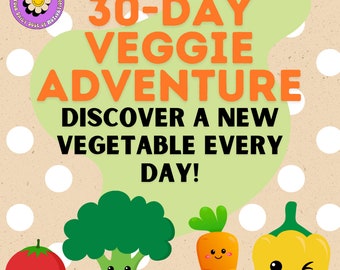 30-Day Vegetable Challenge: Easy Recipes & Motivational Guide – Editable Digital Download