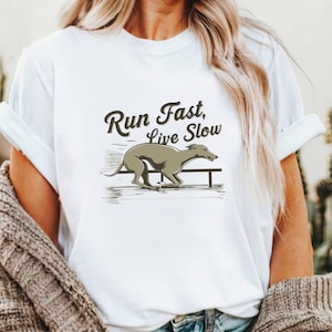Vintage Greyhound Lover T-shirt, Funny Greyhound Shirt, Greyhound Mom, Greyhound Dad, Greyhound Gift, Greyhound Dog Apparel, Run Fast