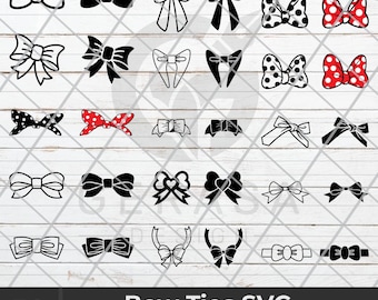 Bow Ties SVG Bundle: Clipart Cut Files for Cricut