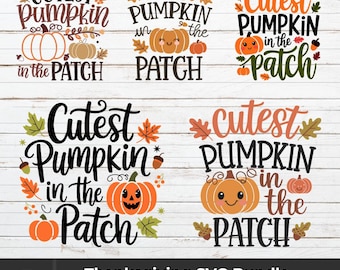 Cutest pumpkin in the patch SVG, thanksgiving svg bundle, Fall svg, autumn, thanksgiving svg, hello pumpkin, thanksgiving shirt