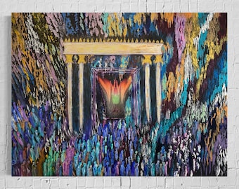 エルサレム第二神殿アート - キャンバスまたは金属にジクレープリント