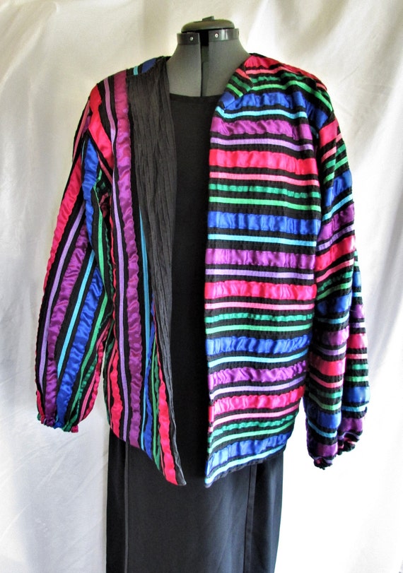 Vintage 1980's Jacket Tachi Castillo Mexican Ribbo