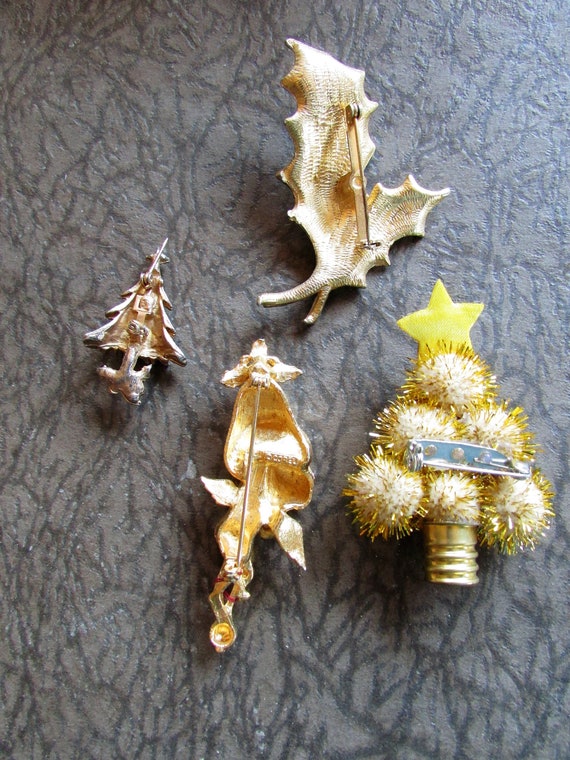 Vintage 1950's through 1990's Christmas Lot of 4 … - image 3