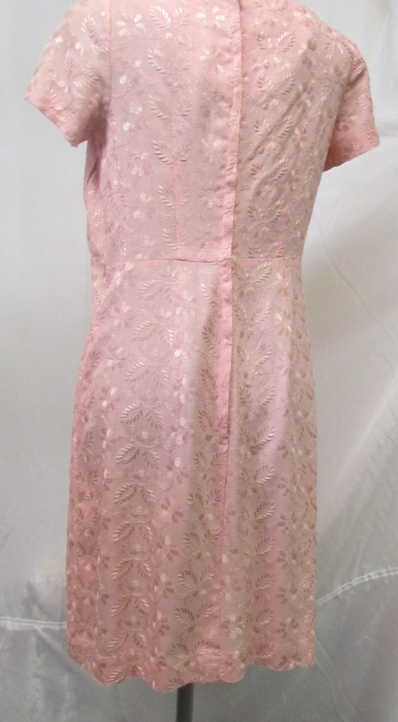 Vintage 1950's 60's Dress Pink Frock Wiggle Dress Puritan Forever Young Label Mid Century Fashion Scroll down for details image 3