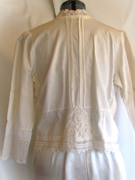 Jacquard Blouse Vintage White main image 1