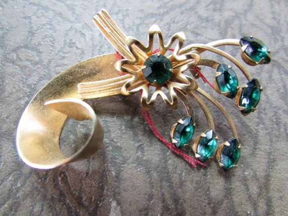 Vintage Lot Early Mid Century Brooches Art Nouvea… - image 6