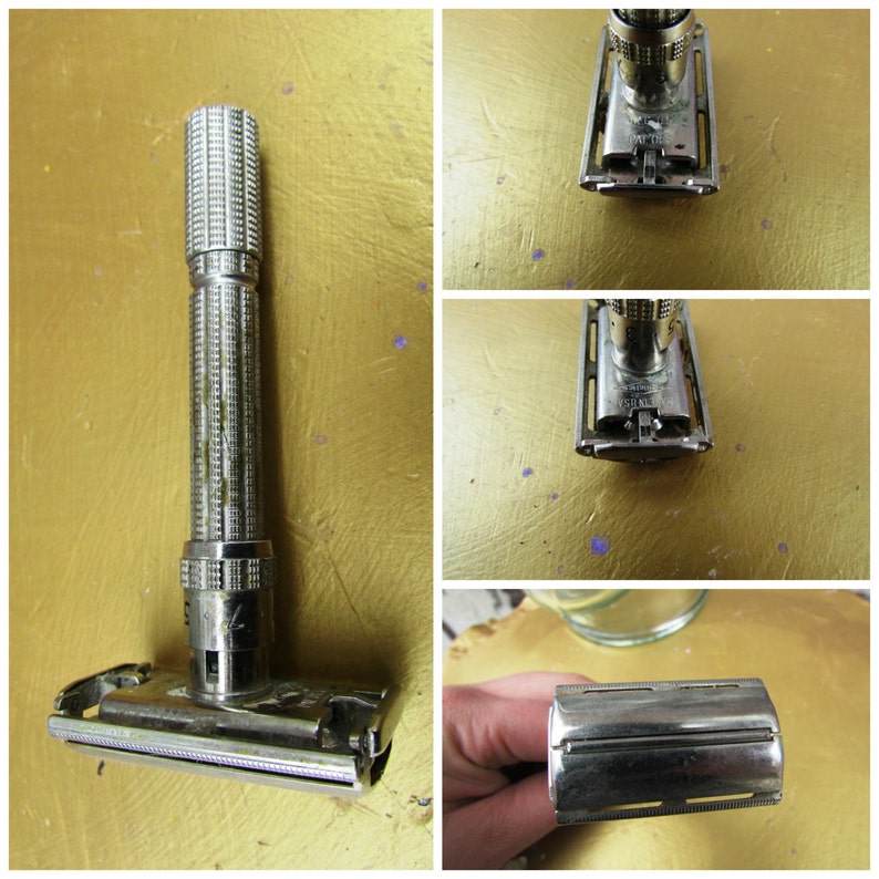 Men's Vintage Safety Razors Lot 4 Antique Hair Razor 2 | Etsy