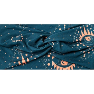 Third Eye Blue Turban, Women&#39;s Head Wrap, Twist Turban Headband, Blue Turban, Hair Accessories, Wide Headband, Women&#39;s Head Wrap, Boho Wrap