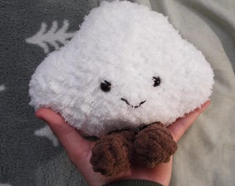Handmade Cloud Plushie with Legs