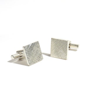 Sterling Silver Florentine Cufflinks